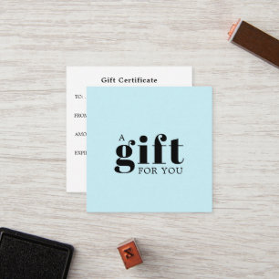 Eenvoudig Ellegant Zakelijk Cadeau Klantenkaartje