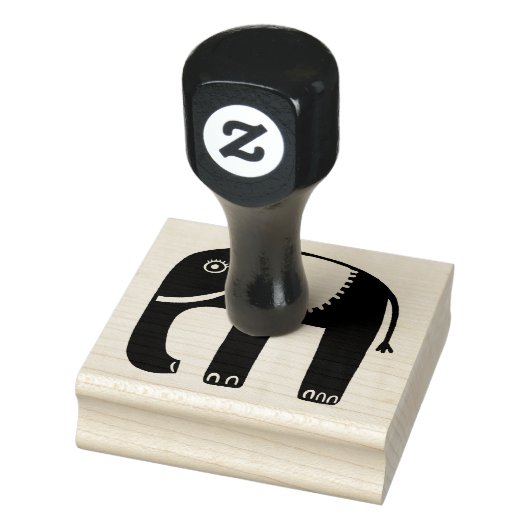Eenvoudig, ellephant, modern rubberstempel (Stempel)