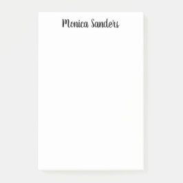 Eenvoudig eminine Girly Modern Chic Black script Post-it® Notes