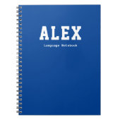 Eenvoudig en aangepast schoolonderwerp notitieboek (Voorkant)