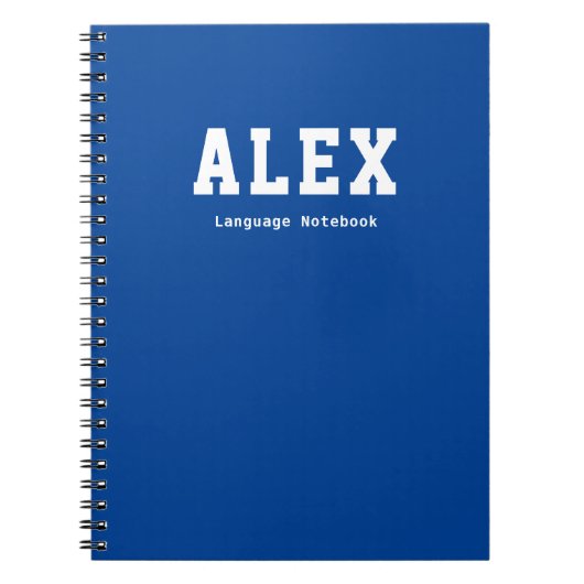 Eenvoudig en aangepast schoolonderwerp notitieboek (Voorkant)