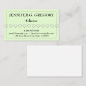 Eenvoudig en basissolicitor-Visitekaartje Visitekaartje (Voorkant / Achterkant)