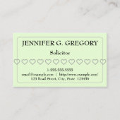 Eenvoudig en basissolicitor-Visitekaartje Visitekaartje (Voorkant)