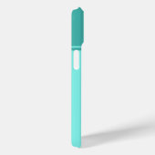 Eenvoudig en  Blauwgroen blauw gestreept monogram Case-Mate iPhone Case (Achterkant / Rechts)