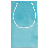 Eenvoudig en Chic Aqua Turquoise Monogram met naam Klein Cadeauzakje (Achterkant)