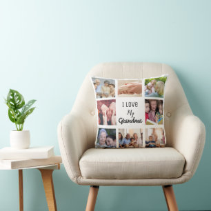 Eenvoudig en Chic Fotocollage voor oma Kussen