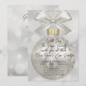 Eenvoudig en chic nieuwjaarsfeest kaart (Voorkant / Achterkant)