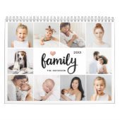Eenvoudig en chique | Familie Hart Foto Collage 20 Kalender (Hoes)