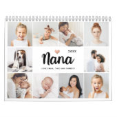 Eenvoudig en chique | Hart Fotocollage voor Nana Kalender (Hoes)