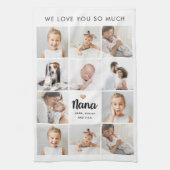 Eenvoudig en chique | Hart Fotocollage voor Nana Theedoek (Verticaal)