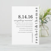 Eenvoudig en chique kaart (Staand voorkant)