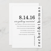 Eenvoudig en chique kaart (Voorkant / Achterkant)