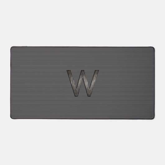 Eenvoudig en Classy Grey Black, gepersonaliseerd m Bureaumat (Voorkant)