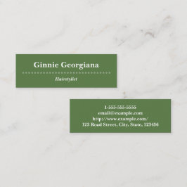 Eenvoudig en Classy Haarstylist-Visitekaartje Mini Visitekaartje