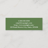 Eenvoudig en Classy Haarstylist-Visitekaartje Mini Visitekaartje (Achterkant)