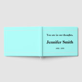 Eenvoudig en conservatief cursief gastenboek (Volledig)