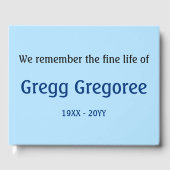 Eenvoudig en duidelijk begrafenisgastenboek gastenboek (Voorkant)