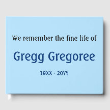 Eenvoudig en duidelijk begrafenisgastenboek