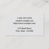 Eenvoudig en eenvoudig Advocate Visitekaartje (Achterkant)