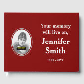 Eenvoudig en eenvoudig herinneringsboek; aangepast gastenboek (Voorkant)