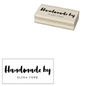 Eenvoudig en eenvoudig modern script verwerkt door rubberstempel (Gestempeld)