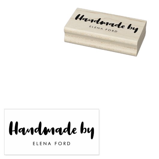 Eenvoudig en eenvoudig modern script verwerkt door rubberstempel (Gestempeld)