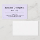 Eenvoudig en eenvoudig openbaar Visitekaartje (Voorkant / Achterkant)