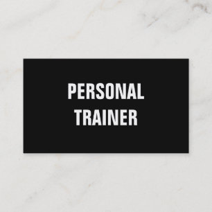 Eenvoudig en eenvoudig persoonlijk trainingsprogra visitekaartje