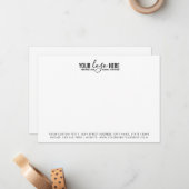 Eenvoudig en eenvoudig uw bedrijf Logo Notitiekaartje (Voorkant / Achterkant in situ)