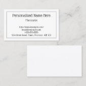 Eenvoudig en eenvoudig Visitekaartje (Voorkant / Achterkant)