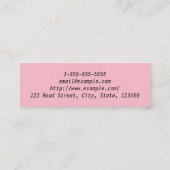 Eenvoudig en eenvoudig Visitekaartje met haarappar (Achterkant)