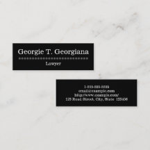 Eenvoudig en eenvoudig Visitekaartje van advocaten