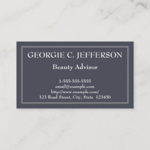 Eenvoudig en eenvoudig Visitekaartje voor advies