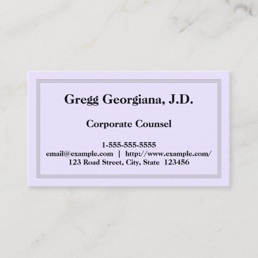 Eenvoudig en eenvoudig Visitekaartje voor bedrijfs (Voorkant)