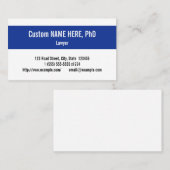 Eenvoudig en eenvoudig Visitekaartje voor professi (Voorkant / Achterkant)