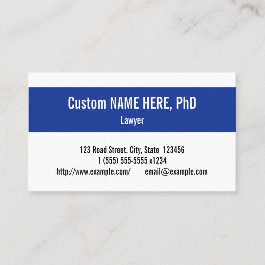 Eenvoudig en eenvoudig Visitekaartje voor professi (Voorkant)