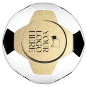 Eenvoudig en eenvoudig zakelijk goud voor je logo  voetbal (Gedraaid)