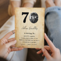 Eenvoudig en elegant 70e verjaardagsfeest
