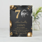 Eenvoudig en elegant 70ste verjaardagsfeestje kaart (Staand voorkant)