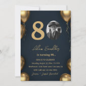 Eenvoudig en elegant 80ste verjaardagsfeest kaart (Voorkant)