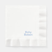 Eenvoudig en Elegant Baby shower Servet (Voorkant)