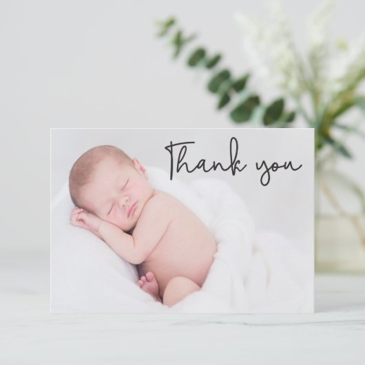 Eenvoudig en elegant Baptisme-Baby, bedankt voor j (Staand voorkant)