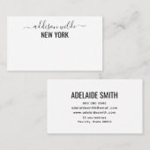 Eenvoudig en elegant bedrijf – schoon en professio visitekaartje (Voorkant / Achterkant)