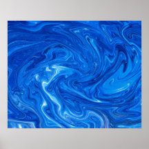Eenvoudig en elegant blauw Abstract kunstwerk |