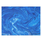 Eenvoudig en elegant blauw Abstract kunstwerk | Tafelkleed (Voorkant (Horizontaal))
