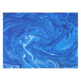 Eenvoudig en elegant blauw Abstract kunstwerk | Tafelkleed