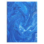 Eenvoudig en elegant blauw Abstract kunstwerk | Tafelkleed (Voorkant)