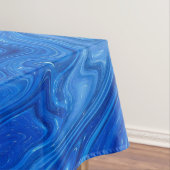 Eenvoudig en elegant blauw Abstract kunstwerk | Tafelkleed (Voorbeeld)