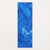 Eenvoudig en elegant blauw Abstract kunstwerk | Yogamat (Voorkant)