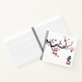 Eenvoudig en elegant Cherry Blossom Love Guestbook Notitieboek (Binnen)